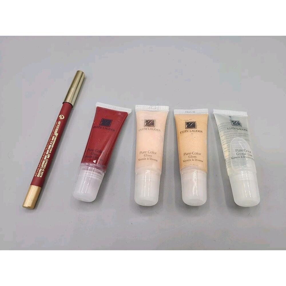 Estée Lauder Pure Color Gloss Set of 4 with Lip Liner New